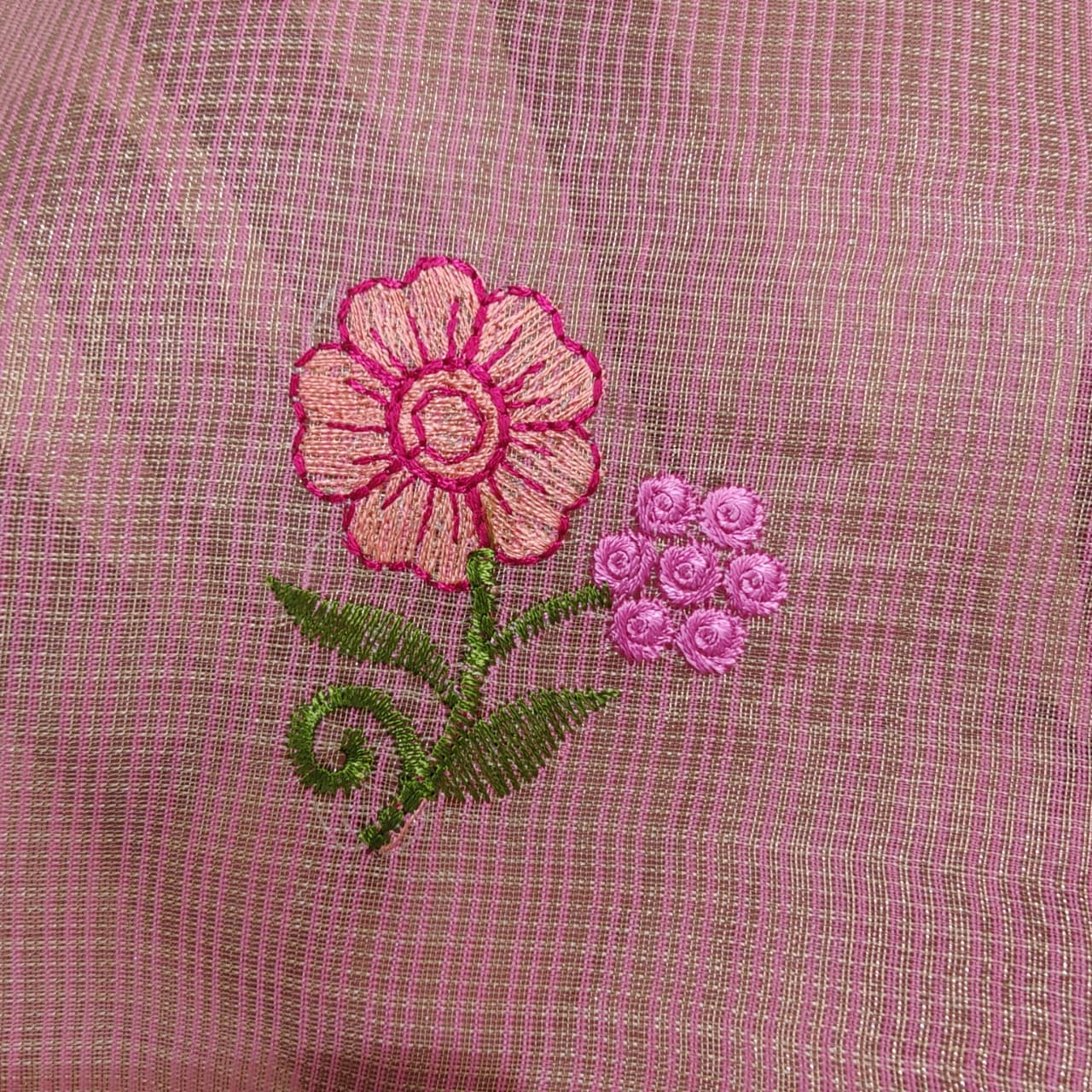 Tissue Kota Embroidery Saree - Premium and Elegant