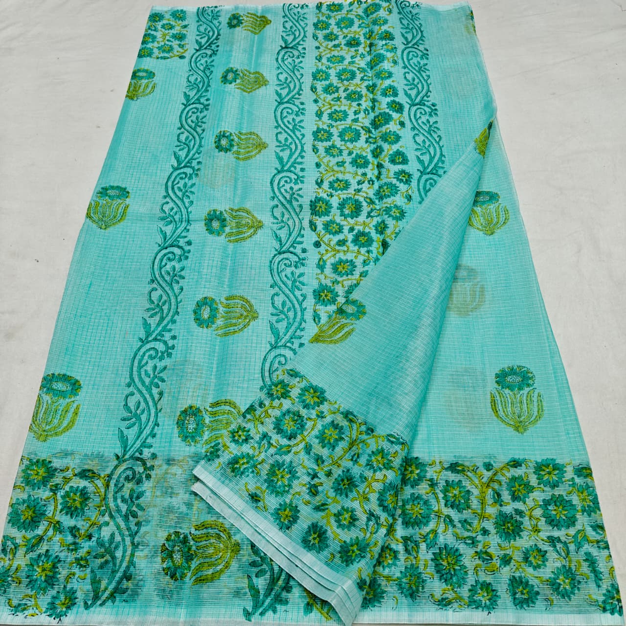 Kota Hand Block Printed Saree