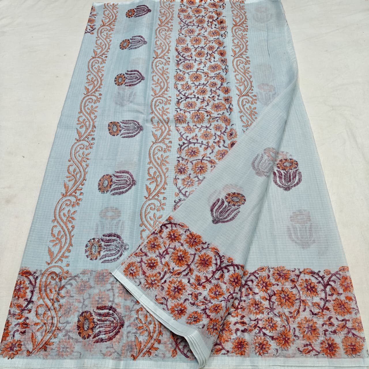 Kota Hand Block Printed Saree